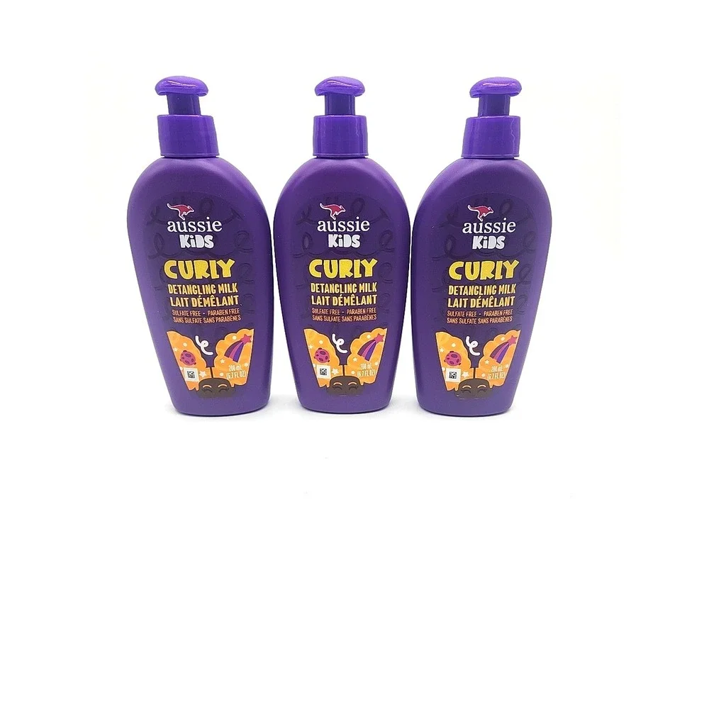 Aussie Kids Curly Detangling Milk Leave-In 6.7oz 3 Pack‎ Sulfate Free